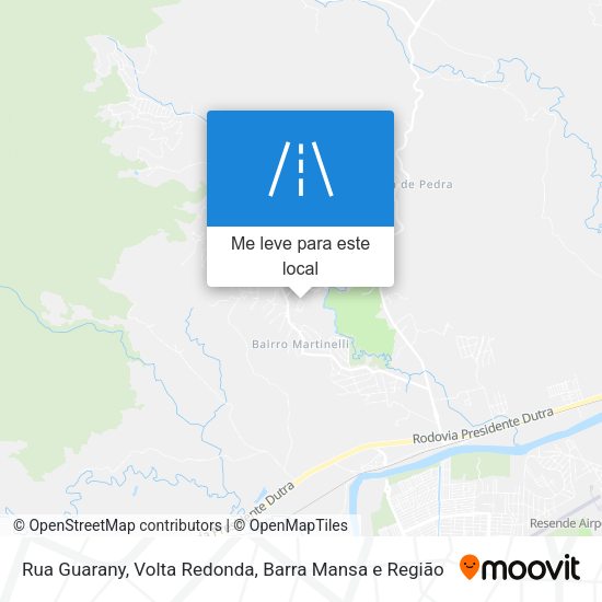 Rua Guarany mapa