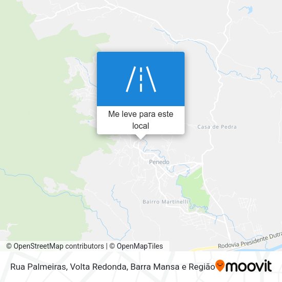 Rua Palmeiras mapa