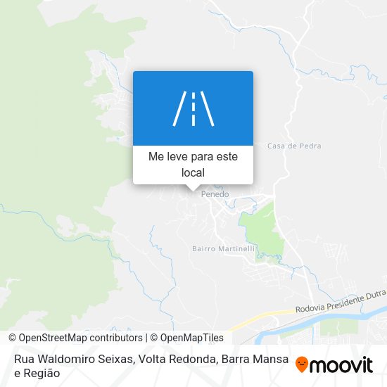 Rua Waldomiro Seixas mapa