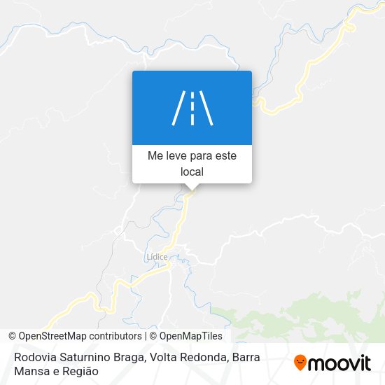 Rodovia Saturnino Braga mapa