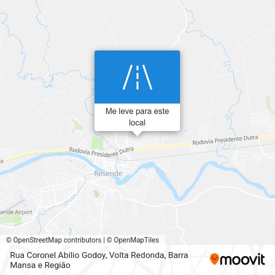 Rua Coronel Abílio Godoy mapa