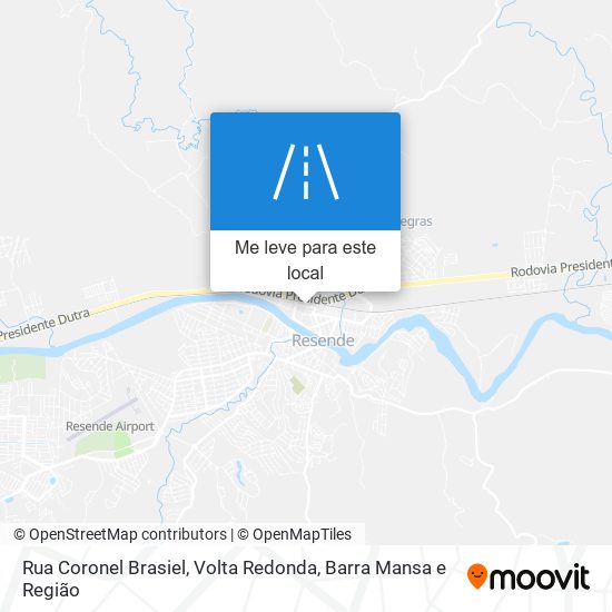 Rua Coronel Brasiel mapa