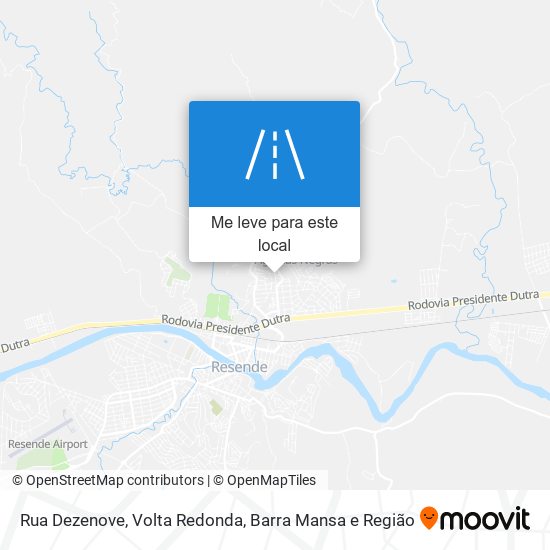 Rua Dezenove mapa