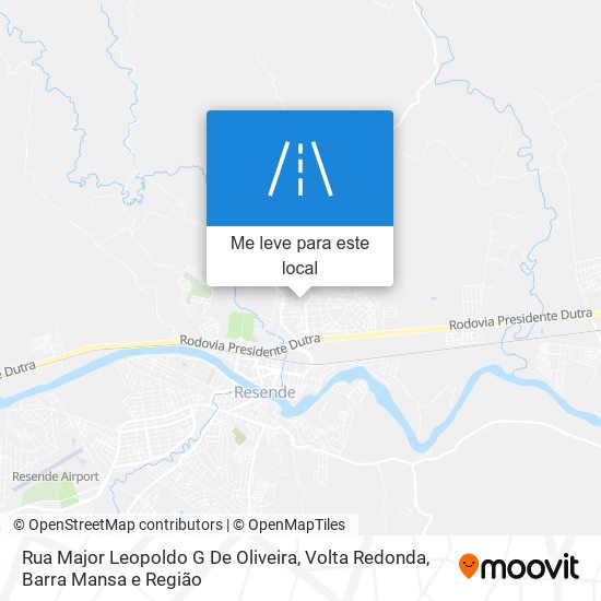 Rua Major Leopoldo G De Oliveira mapa