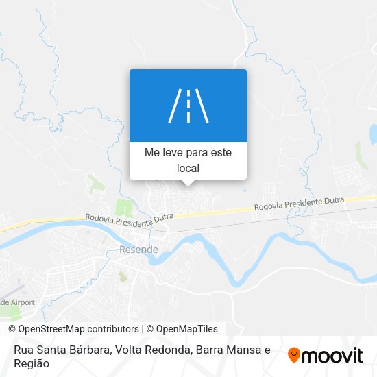 Rua Santa Bárbara mapa