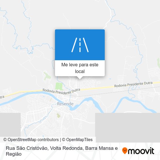 Rua São Cristóvão mapa