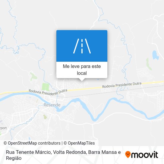 Rua Tenente Márcio mapa