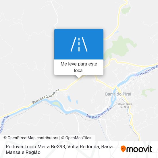 Rodovia Lúcio Meira Br-393 mapa