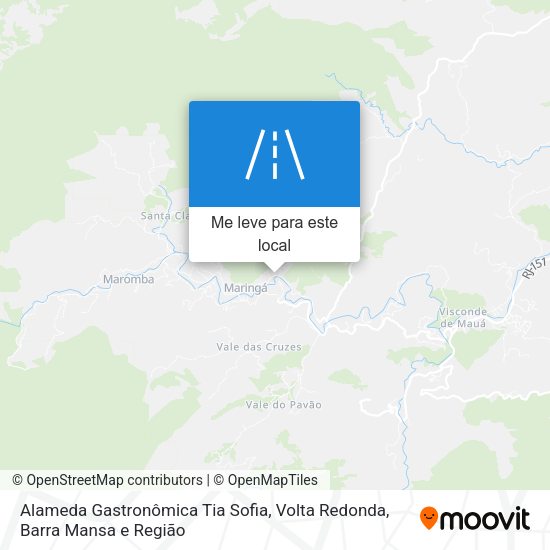 Alameda Gastronômica Tia Sofia mapa
