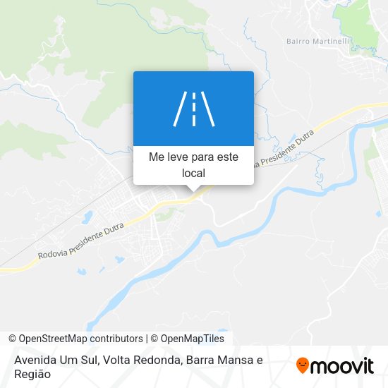 Avenida Um Sul mapa
