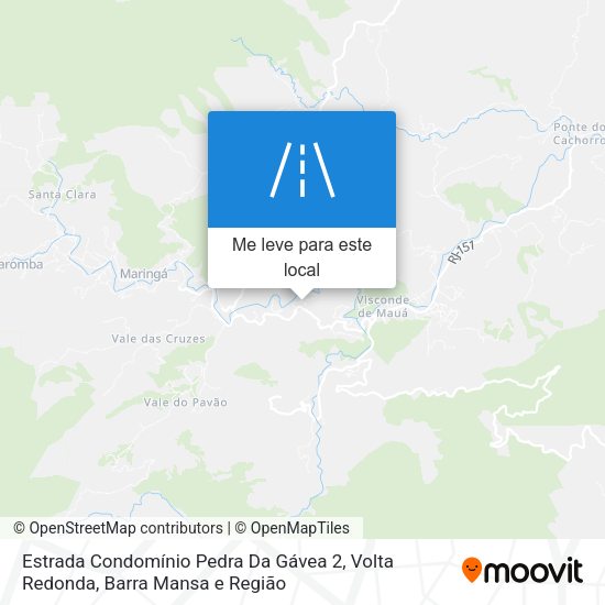 Estrada Condomínio Pedra Da Gávea 2 mapa