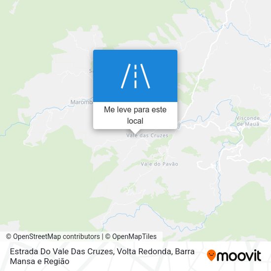Estrada Do Vale Das Cruzes mapa