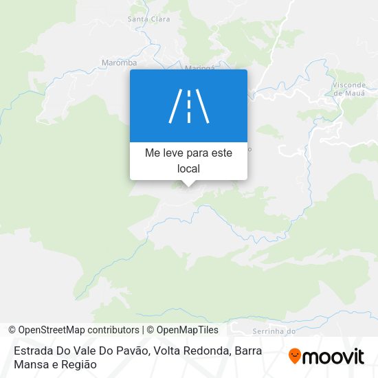 Estrada Do Vale Do Pavão mapa