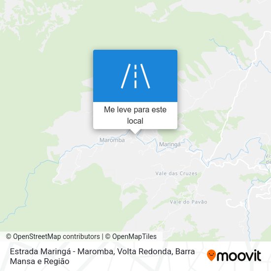 Estrada Maringá - Maromba mapa