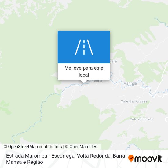 Estrada Maromba - Escorrega mapa