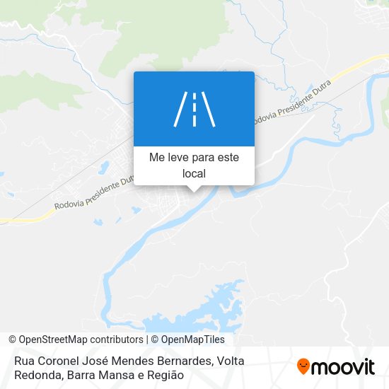 Rua Coronel José Mendes Bernardes mapa