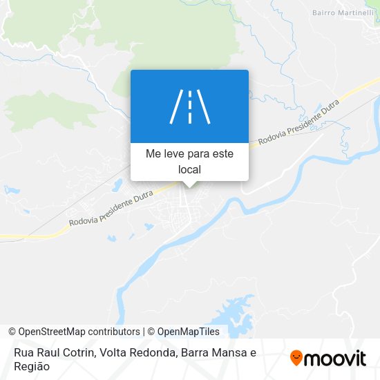 Rua Raul Cotrin mapa