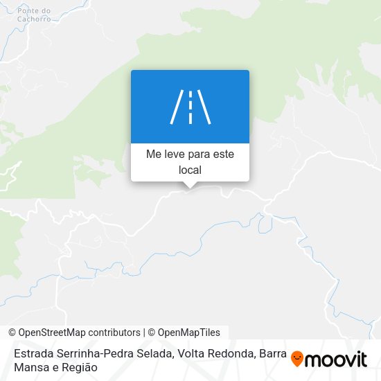 Estrada Serrinha-Pedra Selada mapa