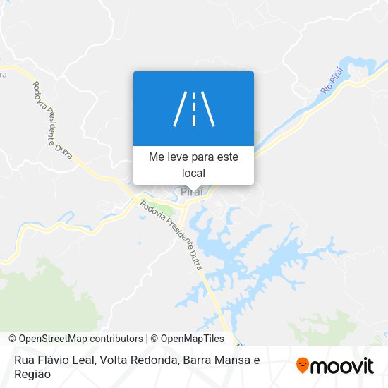 Rua Flávio Leal mapa