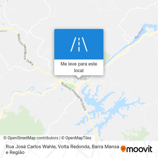 Rua José Carlos Wahle mapa