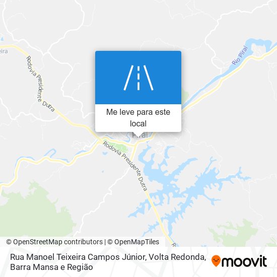 Rua Manoel Teixeira Campos Júnior mapa