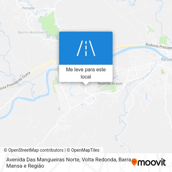 Avenida Das Mangueiras Norte mapa