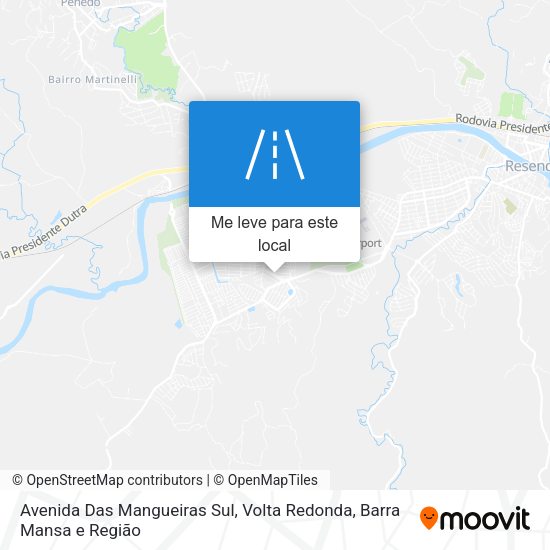 Avenida Das Mangueiras Sul mapa