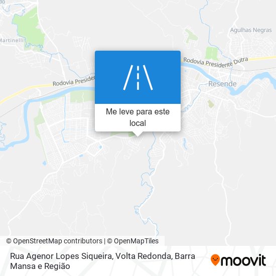 Rua Agenor Lopes Siqueira mapa