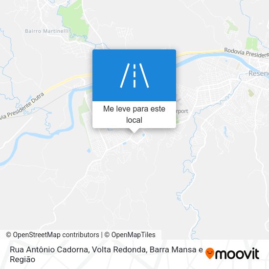 Rua Antônio Cadorna mapa