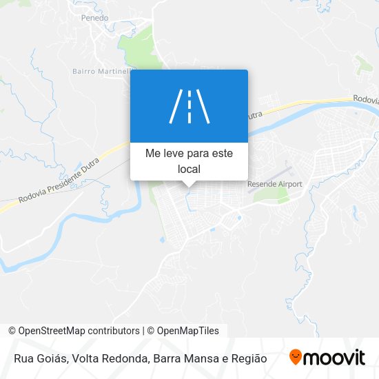 Rua Goiás mapa