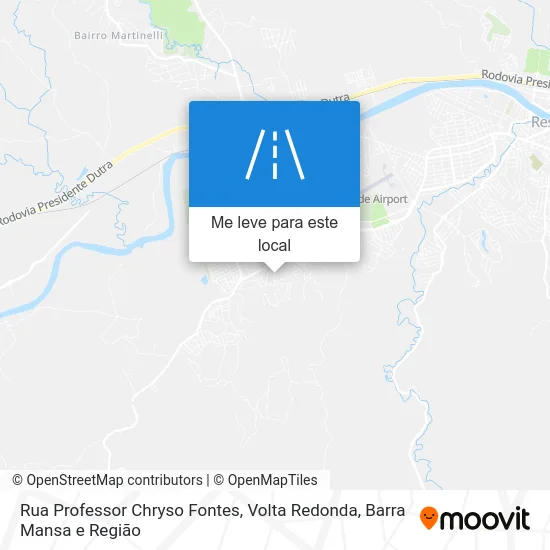 Rua Professor Chryso Fontes mapa