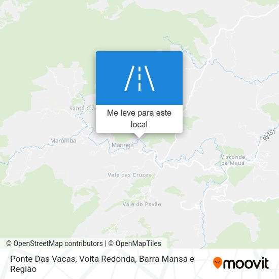 Ponte Das Vacas mapa