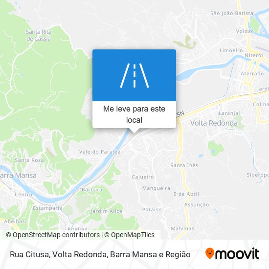 Rua Citusa mapa