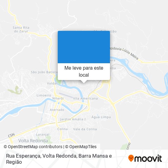 Rua Esperança mapa