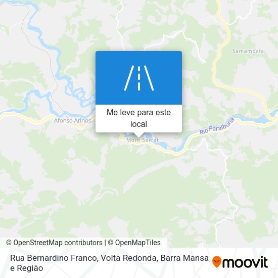 Rua Bernardino Franco mapa