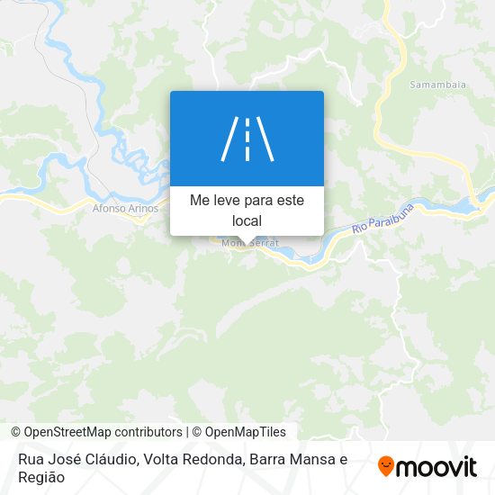Rua José Cláudio mapa