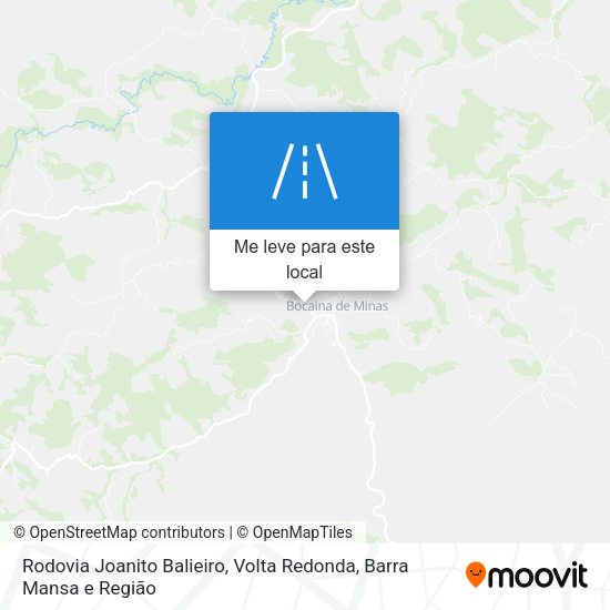 Rodovia Joanito Balieiro mapa