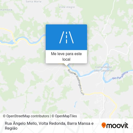 Rua Ângelo Mello mapa