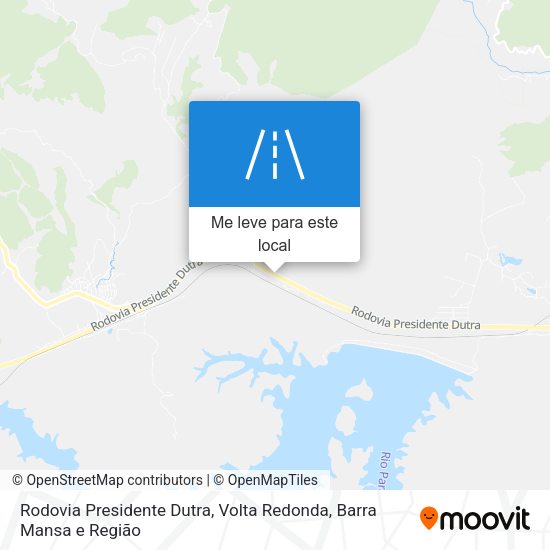 Rodovia Presidente Dutra mapa