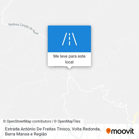 Estrada Antônio De Freitas Tinoco mapa