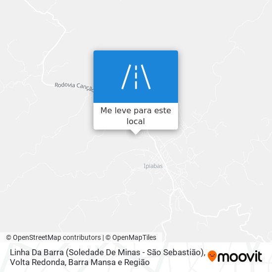 Linha Da Barra (Soledade De Minas - São Sebastião) mapa