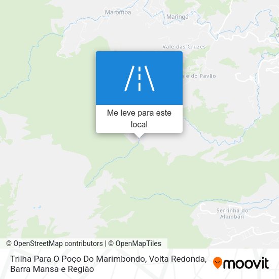 Trilha Para O Poço Do Marimbondo mapa