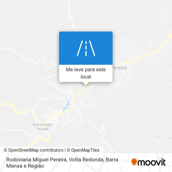 Rodoviaria Miguel Pereira mapa