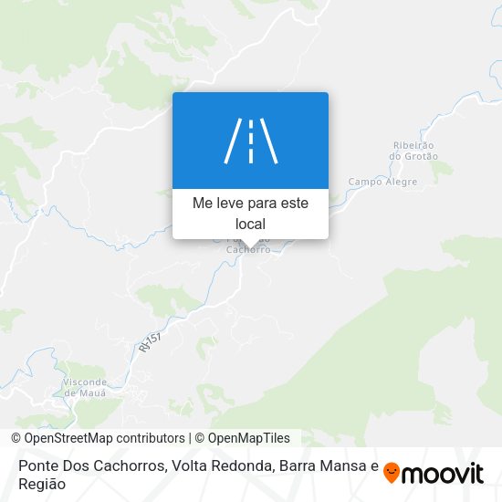Ponte Dos Cachorros mapa