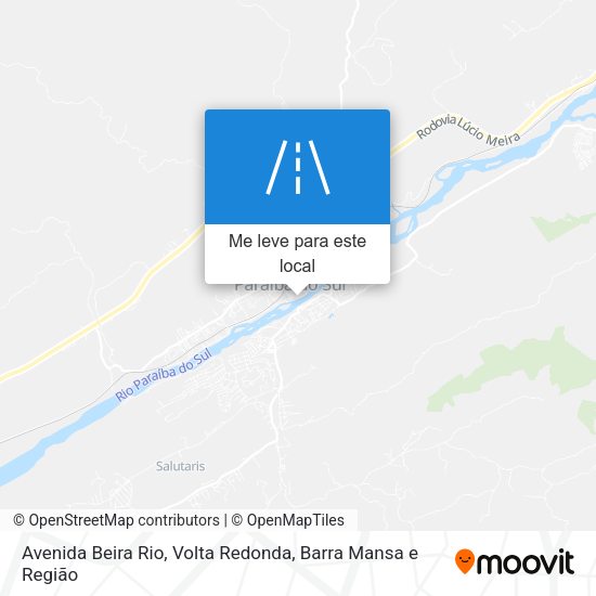 Avenida Beira Rio mapa