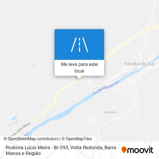 Rodovia Lúcio Meira - Br-393 mapa