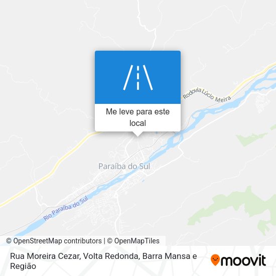 Rua Moreira Cezar mapa