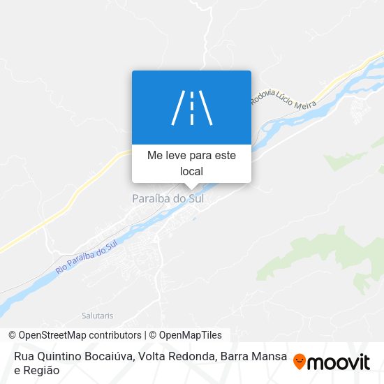 Rua Quintino Bocaiúva mapa