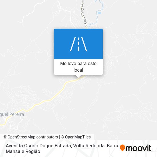 Avenida Osório Duque Estrada mapa