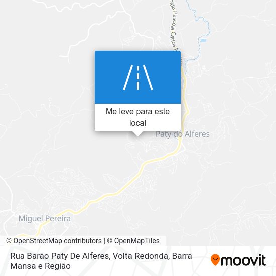 Rua Barão Paty De Alferes mapa